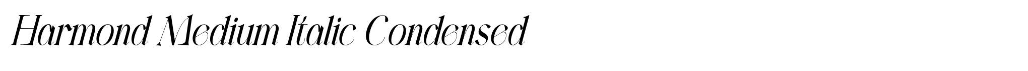 Harmond Medium Italic Condensed image